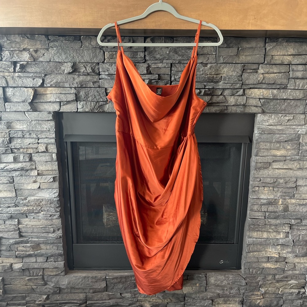Satin Wrap style Dress